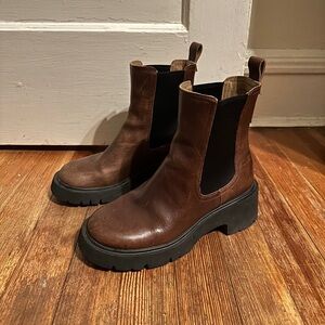 Camper Milah Brown Leather Boots Size 7